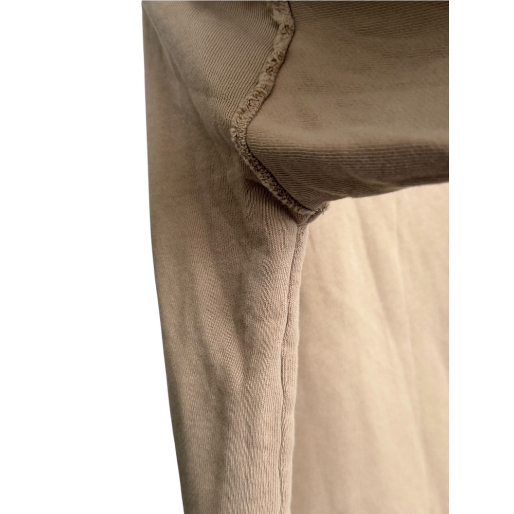 Eileen Fisher Size Small Organic Cotton French Terry Popover Sweatshirt Tan - Picture 9 of 12